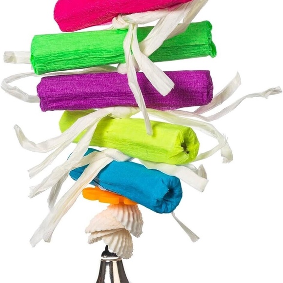 Prevue Pet Naturals Sound & Movement Pixie Stick Activity Bird Toy Hanging 7.5" - Picture 1 of 1
